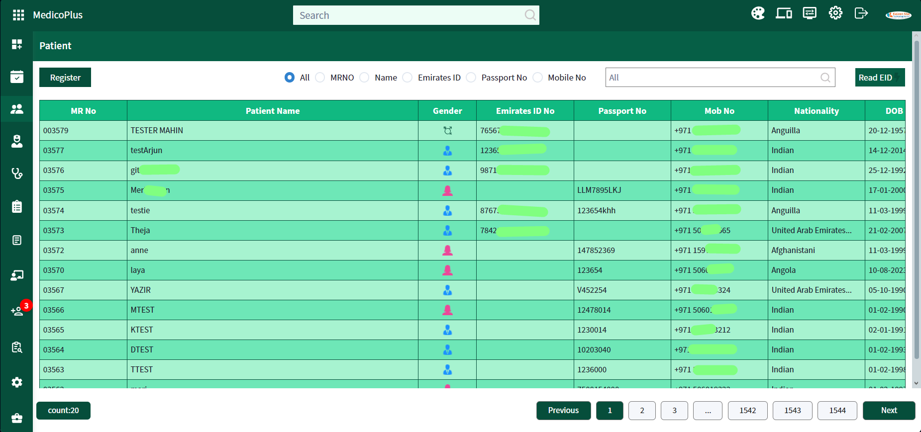 Patient Records Interface